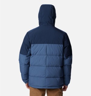 Columbia Aldercrest Hooded Insulated Men's Puffer Jacket Blue | KBLPZM-403