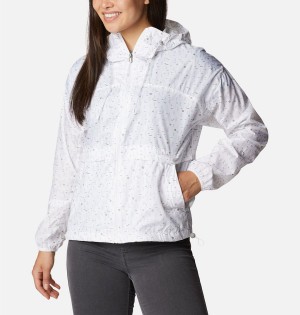 Columbia Alpine Chill Jacket Women's Windbreaker White | TZFWYO-417