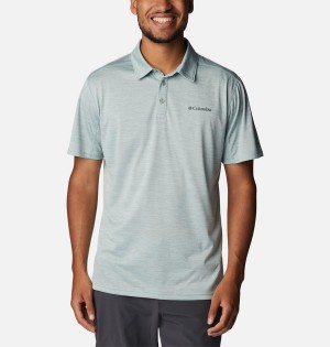 Columbia Alpine Chill Zero Men's Polo Shirt Grey | ASQLVD-943