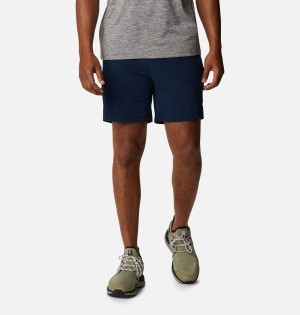 Columbia Alpine Chill Zero Men's Shorts Navy | FLTIWP-714
