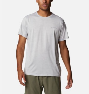 Columbia Alpine Chill Zero Short Sleeve Crew Men's T-Shirt White | WPSEYT-154