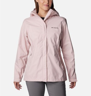 Columbia Arcadia II Women's Rain Jacket Pink | KDNRFU-468