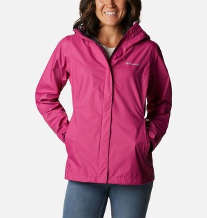 Columbia Arcadia II Women's Rain Jacket Purple | VSNRZJ-972