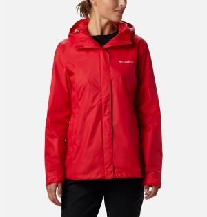 Columbia Arcadia II Women's Rain Jacket Red | EVTPQJ-135