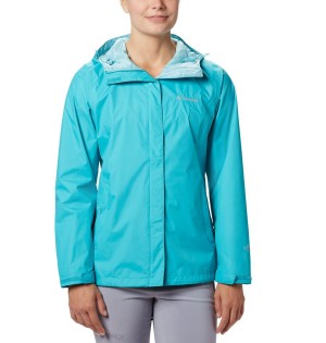 Columbia Arcadia II Women's Rain Jacket Turquoise | UXEWLT-392