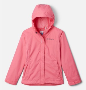 Columbia Arcadia Rain Kids' Jacket Pink | CMZQSY-673