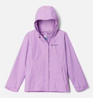 Columbia Arcadia Rain Kids' Jacket Purple | OINFWP-579