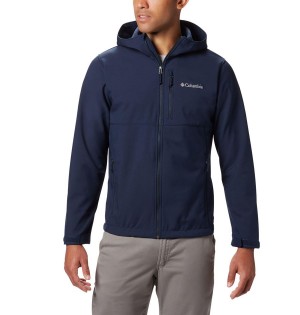 Columbia Ascender Hooded Men's Softshell Jackets Navy | XECPVZ-057