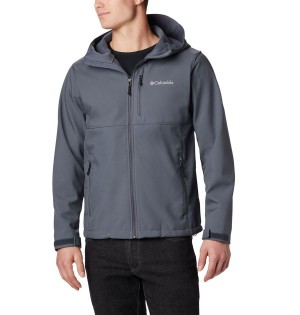 Columbia Ascender Hooded Men's Softshell Jackets Grey | NGLZMO-481
