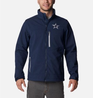 Columbia Ascender II - Dallas Cowboys Men's Softshell Jackets Navy | WYQVMO-546