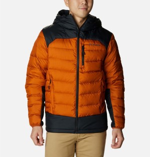 Columbia Autumn Park Hooded Insulated Men's Puffer Jacket Orange | HIPFCU-126