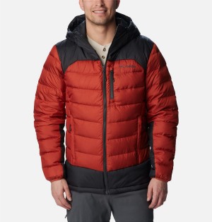 Columbia Autumn Park Hooded Insulated Men's Puffer Jacket Red | WXMPKJ-628