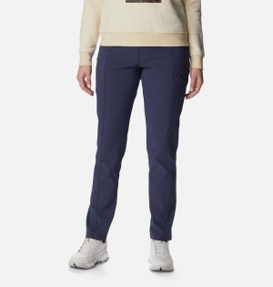 Columbia Back Beauty Highrise Warm Winter Women's Pants Navy | FOTILJ-046