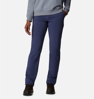 Columbia Back Beauty Softshell Women's Pants Navy | JHQKNY-840