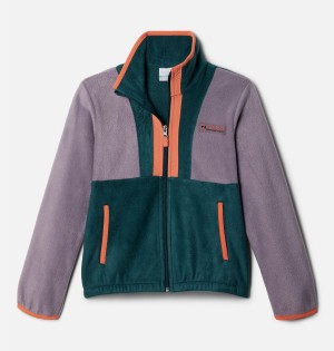 Columbia Back Bowl Full Zip Fleece Kids' Jacket Purple | XMJHSZ-385