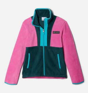 Columbia Back Bowl Full Zip Fleece Kids' Jacket Pink | EQLWXJ-531
