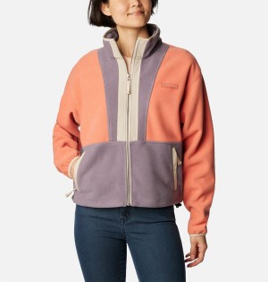 Columbia Backbowl Remastered Women's Fleece Jacket Coral | WFIMLG-635