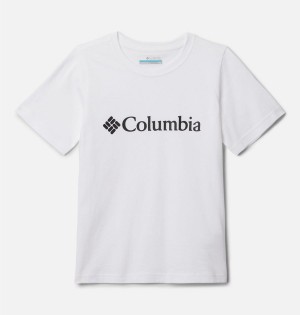 Columbia Basin Ridge Short Sleeve Graphic Kids' T-Shirt White | KQDUVR-503