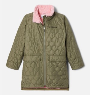 Columbia Bella Plush Novelty Kids' Jacket Green | FAZSUE-247
