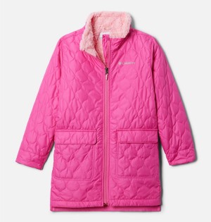 Columbia Bella Plush Novelty Kids' Jacket Pink | DNGJHE-948