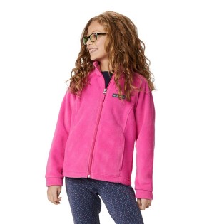 Columbia Benton Springs Fleece Kids' Jacket Pink | PTWSBC-861