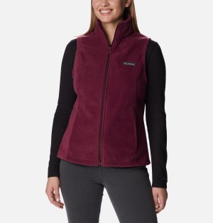 Columbia Benton Springs Fleece Women's Vest Red | CJVTGE-721