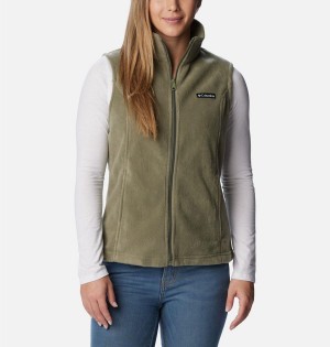 Columbia Benton Springs Fleece Women's Vest Green | SGKUFJ-084