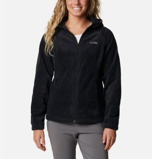 Columbia Benton Springs Full Zip Hoodie Women's Fleece Jacket Black | YGFPJO-691