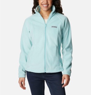 Columbia Benton Springs Full Zip Women's Fleece Jacket Turquoise | WCEKDG-894