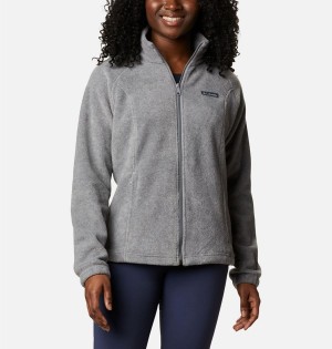 Columbia Benton Springs Full Zip Women's Fleece Jacket Grey | TPZJHN-237