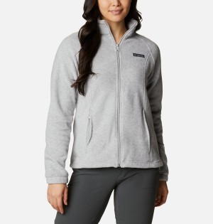 Columbia Benton Springs Full Zip Women's Fleece Jacket Grey | KFMTOC-602