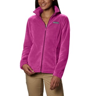 Columbia Benton Springs Full Zip Women's Fleece Jacket Purple | ZMBCYK-418