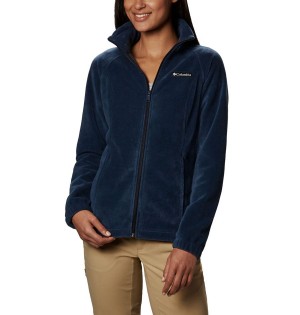Columbia Benton Springs Full Zip Women's Fleece Jacket Navy | TVULDC-089