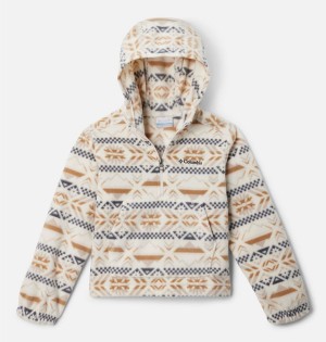 Columbia Benton Springs Half Zip Fleece Pullover Kids' Hoodie White | UZFQLV-658