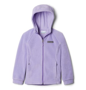 Columbia Benton Springs II Hooded Fleece Kids' Jacket Purple | QMKRAT-046