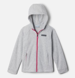 Columbia Benton Springs II Hooded Fleece Kids' Jacket Grey | IOCTNV-321
