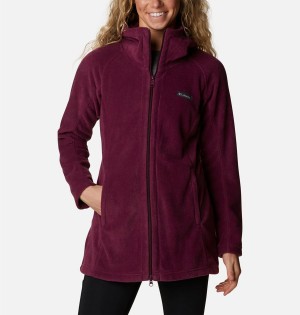 Columbia Benton Springs II Long Hoodie Women's Fleece Jacket Purple | KCJLTR-746