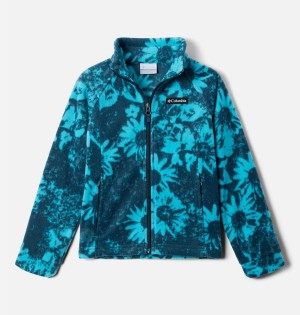 Columbia Benton Springs II Printed Fleece Kids' Jacket Turquoise | AHJRLP-561
