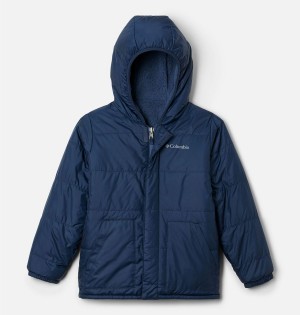 Columbia Big Fir Reversible Kids' Jacket Navy | IXQZMK-759