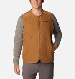 Columbia Birchwood Men's Vest Brown | OJTRBU-835