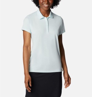 Columbia Birdie Golf Polo Women's T-Shirt Blue | FWQMXV-079