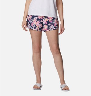 Columbia Bogata Bay Stretch Printed Women's Shorts Pink | ZXCIPF-891