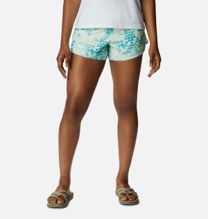 Columbia Bogata Bay Stretch Printed Women's Shorts Turquoise | LCWNIF-760