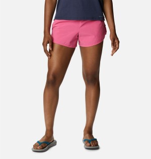 Columbia Bogata Bay Stretch Women's Shorts Pink | IWQYEG-984