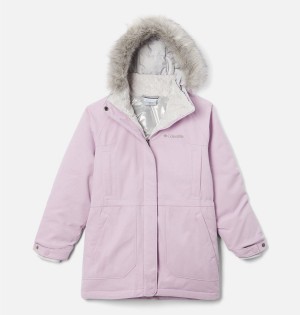 Columbia Boundary Bay Down Parka Kids' Jacket Pink | BQOHLU-935