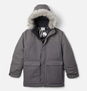 Columbia Boundary Bay Down Parka Kids' Jacket Grey | QBYHSA-348