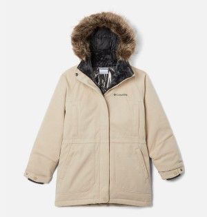 Columbia Boundary Bay Down Parka Kids' Jacket Khaki | EWRCIT-125