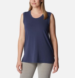 Columbia Boundless Beauty Women's Tank Top Navy | AXSKUT-347