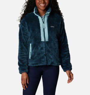 Columbia Boundless Discovery Full Zip Sherpa Women's Fleece Jacket Turquoise | VCXPTI-835