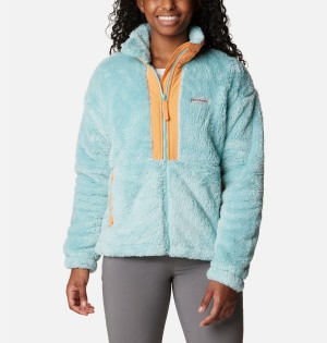 Columbia Boundless Discovery Full Zip Sherpa Women's Fleece Jacket Turquoise | UDCTOA-759